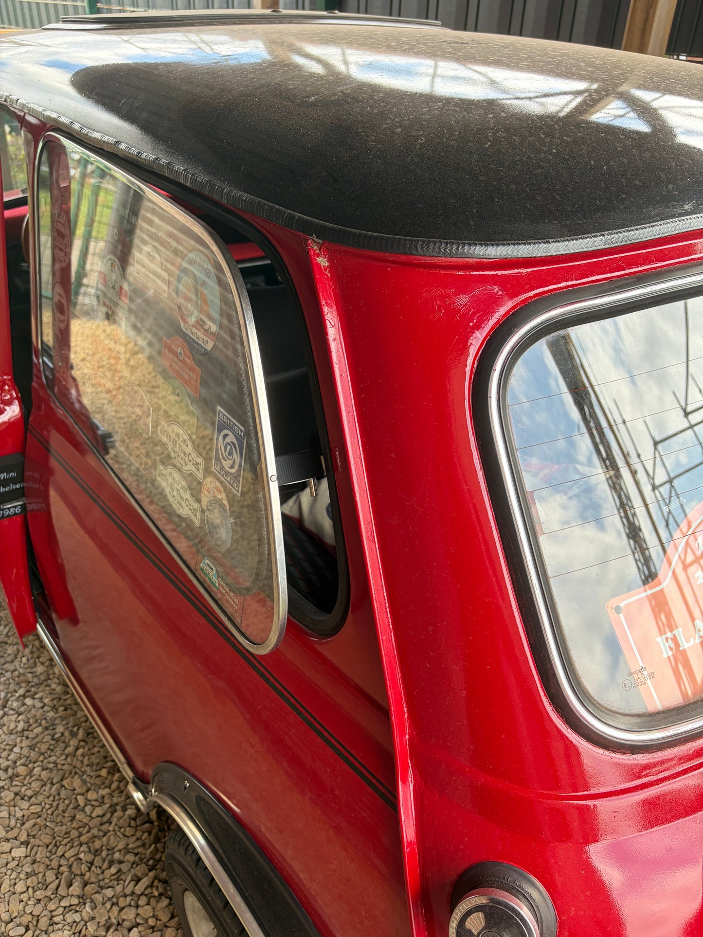 Classic Mini Rear Quarter Window Stop Blocks (Pair)