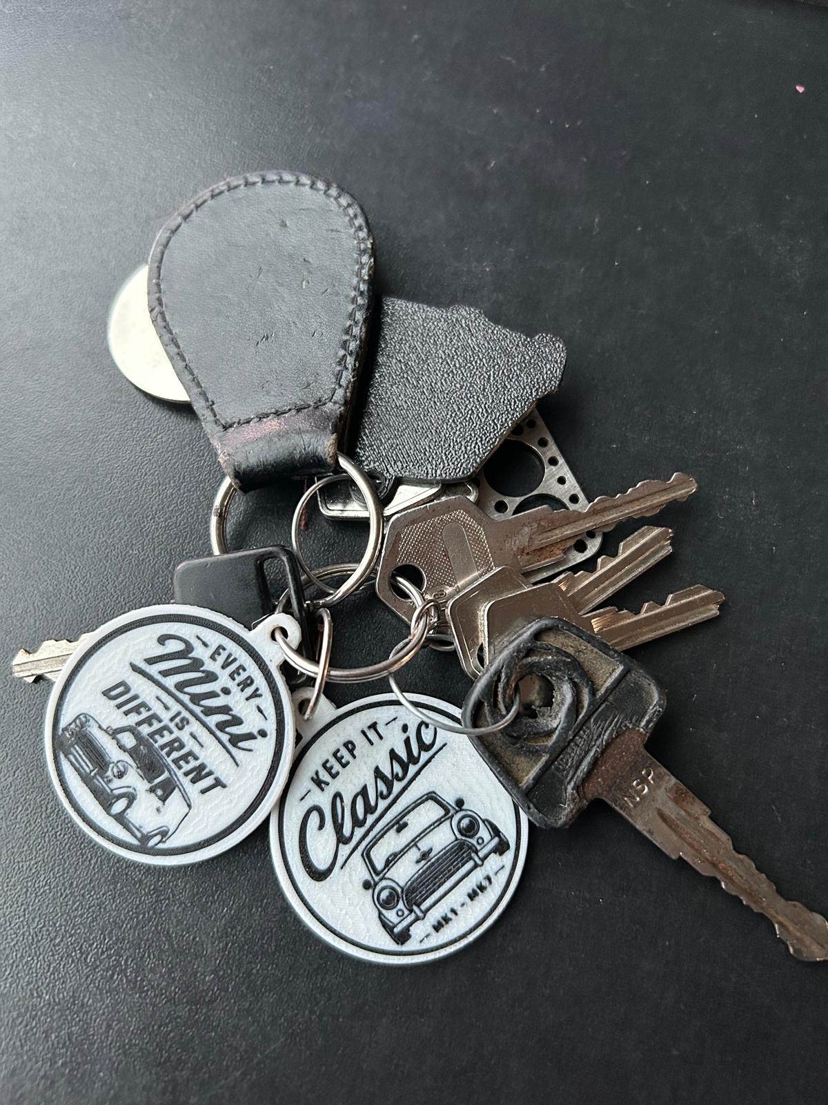 Keychain Built not bought / Sleutelhanger Zelf gemaakt niet gekocht! / Mini classic