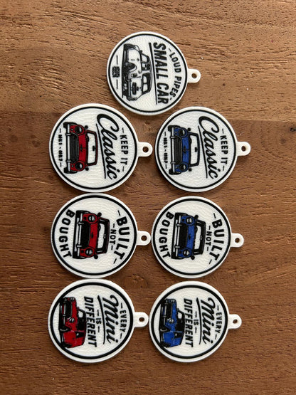 Keychain Every Mini is Different / Sleutelhanger Elke mini is anders! / Mini classic