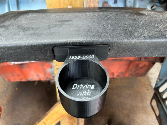 Cup Holder for Classic Mini – Fits Ashtray Opening in Plastic Dashboard