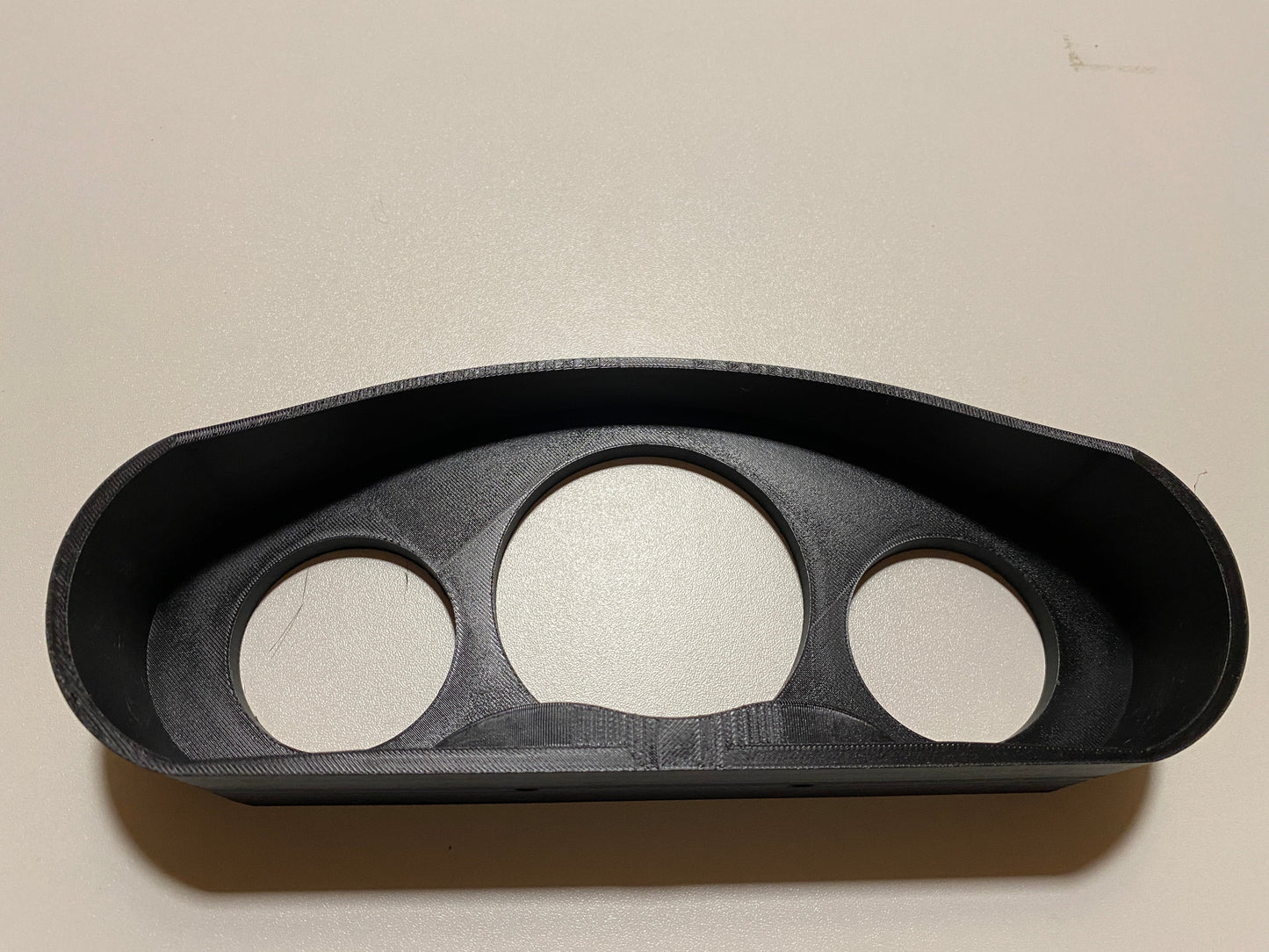 3D-Printed Dashboard Pod for Classic Mini – 100mm Tachometer + 2x 53mm Gauges (Driver-Focused Design)