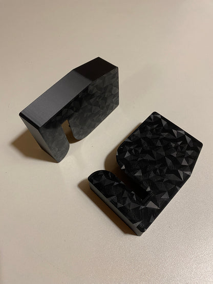 Mini Classic Door Lock Trim – Interior Cover with Carbon Twill Finish